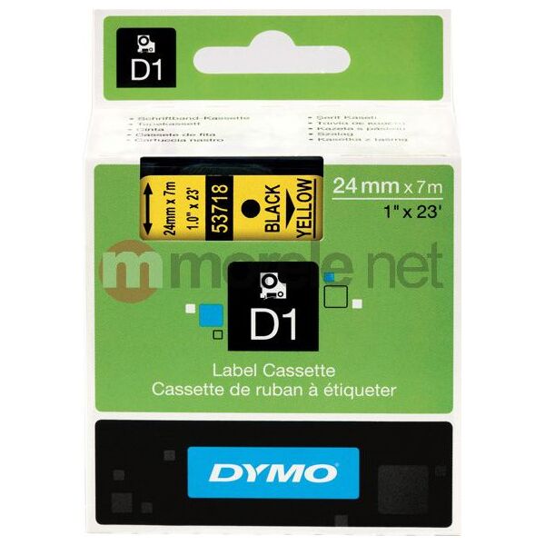 Dymo ETYKIETA D1 24mmx7m CZARNY/ŻÓŁTY S0720980