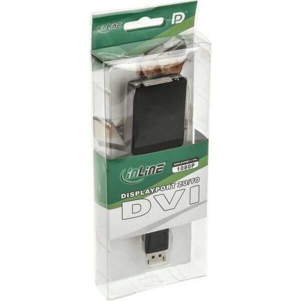 Adapter AV InLine DisplayPort - DVI-D czarny (17199K)