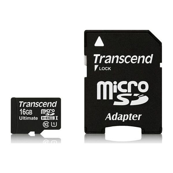 Karta Transcend Ultimate 600x MicroSDHC 16 GB Class 10  (TS16GUSDHC10U1)