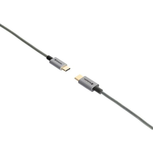 Kabel USB Verbatim USB-C - USB-C 2 m Szary (65054)