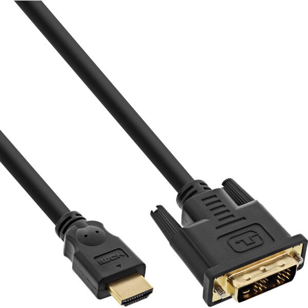 Kabel InLine HDMI - DVI-D 5m czarny (17665P)