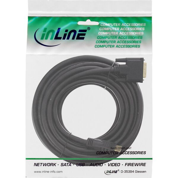 Kabel InLine HDMI - DVI-D 5m czarny (17665P)