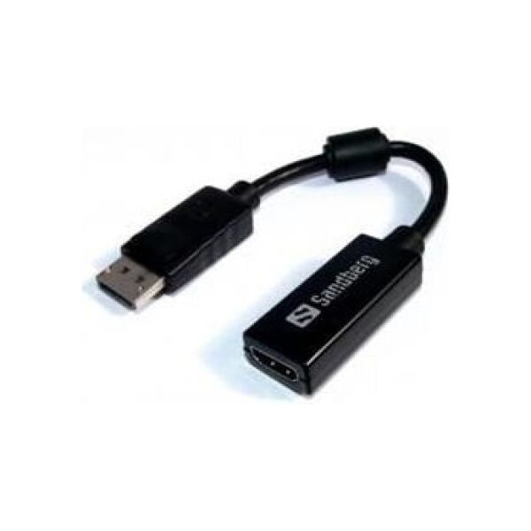 Kabel Sandberg DisplayPort - HDMI 0.1m czarny (50828)