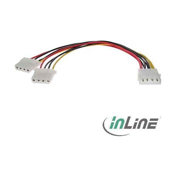 InLine Molex - Molex x2, 0.2m, Wielokolorowy (29659)