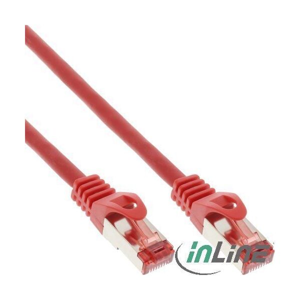 InLine Patchcord, Cat.6, S/FTP, 3m, czerwony (76403R)