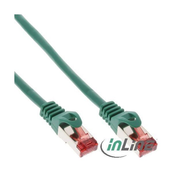 InLine Patchcord, Cat.6, S/FTP, 1m, zielony (76411G)