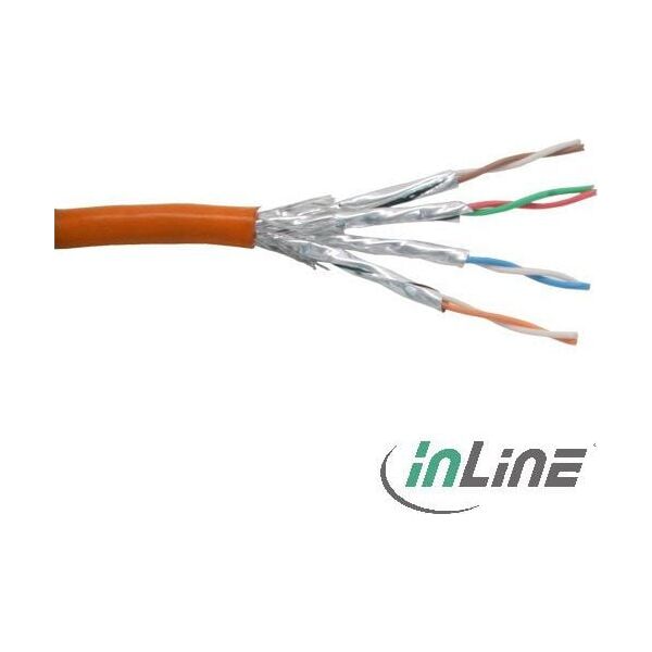 InLine Kabel sieciowy Cat.6 1000 Mbit RJ45 pomarańczowy 100m (76499O)
