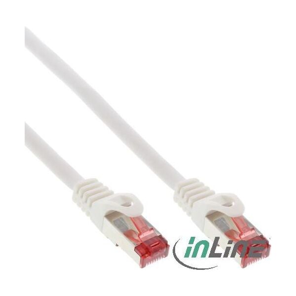 InLine Patchcord, Cat.6, S/FTP, 5m, biały (76405W)