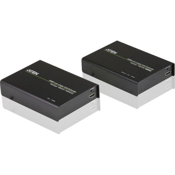 System przekazu sygnału AV Aten VE812 HDMI over Single Cat 5 Ext, 100m, 3D, Deep Color, Ultra HD, HDCP (VE812-AT-G)
