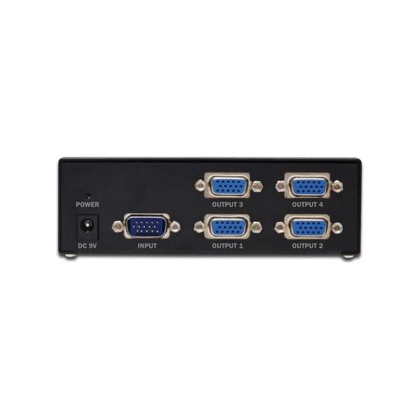 Digitus ASSMANN Splitter Video VGA, wyj. 4xDSUB 15 pin /Ż (gniazdo) 500MHz (DS-42110)