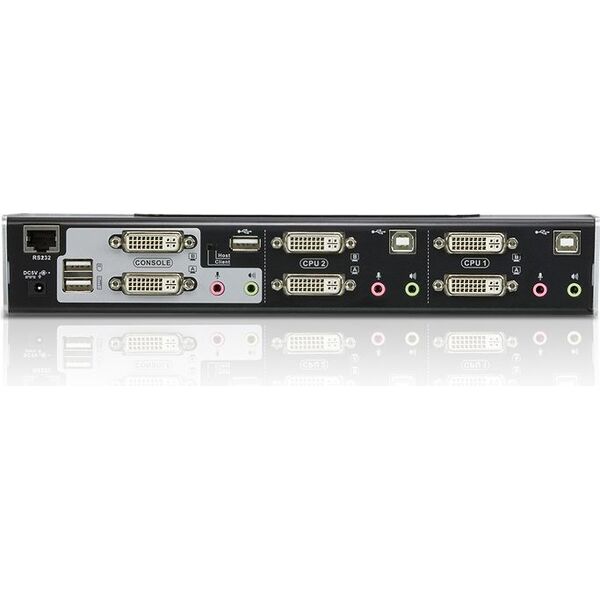Przełącznik Aten Przełšcznik 2-Port USB 2.0 DVI Dual View KVMP (CS1642) - NUATNKV2PCS1642