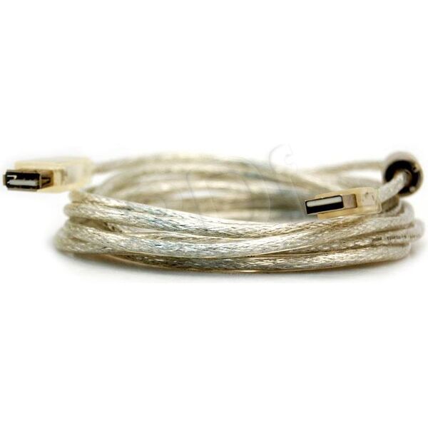 Kabel USB InLine USB-A - USB-A 5 m Biały (34605Q)