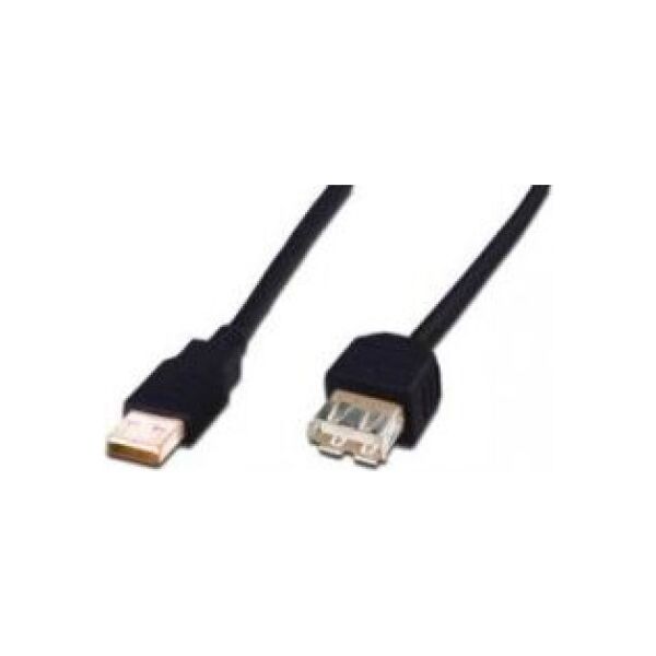Kabel USB Ansmann USB-A - USB-A 5 m Czarny (AK-300201-050-S)