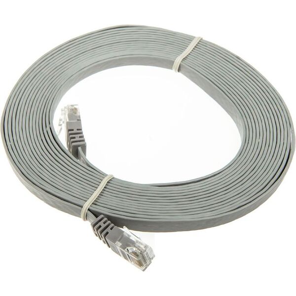 InLine 10m - kabel sieciowy U/UTP - 1000 Mbit - Cat.6 - RJ45 - szary (71600)