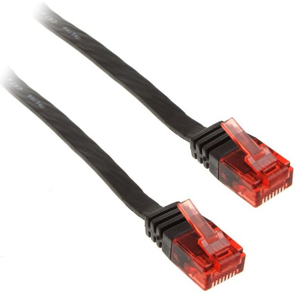 InLine 2m - kabel sieciowy U/UTP - 1000 Mbit - Cat.6 - RJ45 - czarny (71602S)