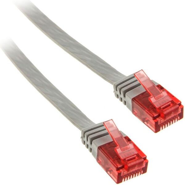 InLine 5m - kabel sieciowy U/UTP - 1000 Mbit - Cat.6 - RJ45 - szary (71605)