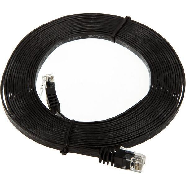 InLine 15m - kabel sieciowy U/UTP - 1000 Mbit - Cat.6 - RJ45 - czarny (71615S)