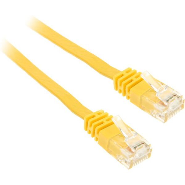 InLine 1m - kabel sieciowy U/UTP - 1000 Mbit - Cat.6 - RJ45 - żółty (71601Y)