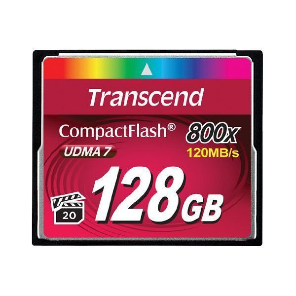Karta Transcend 800x Compact Flash 128 GB  (TS128GCF800)