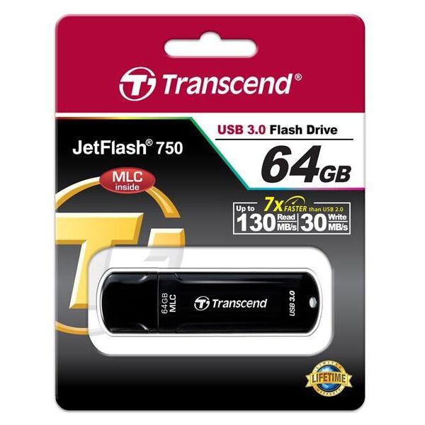 Pendrive Transcend JetFlash 750, 64 GB  (TS64GJF750K)
