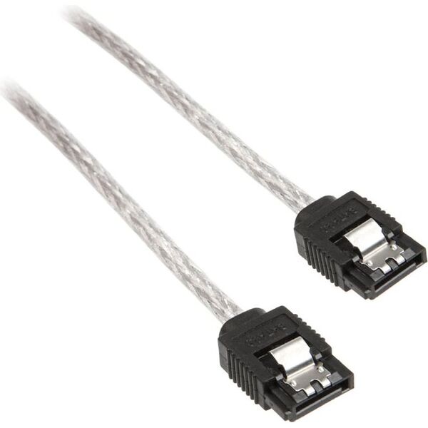 InLine SATA - SATA, 0.3m, Biały (27303R)