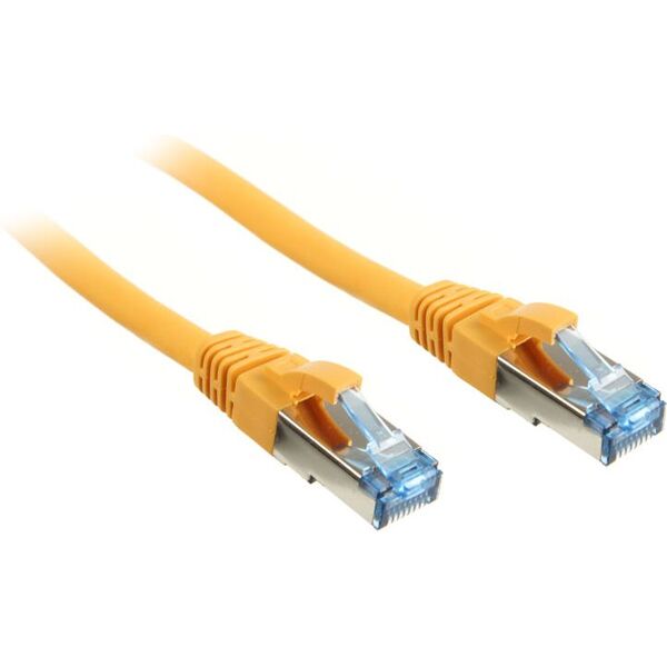 InLine Patch kabel sieciowy Cat.6A, S/FTP (PiMf), 500MHz, żółty, 7,5m (76807Y)