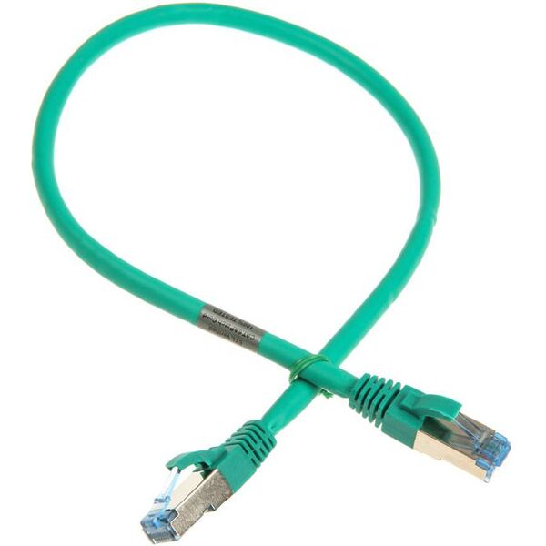 InLine Patch kabel sieciowy Cat.6A, S/FTP (PiMf), 500MHz, zielony 0.5m (76850G)