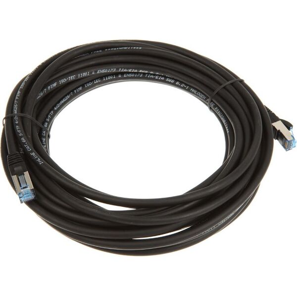 InLine Patch kabel sieciowy Cat.6A, S/FTP (PiMf), 500MHz, czarny, 10m (76800S)
