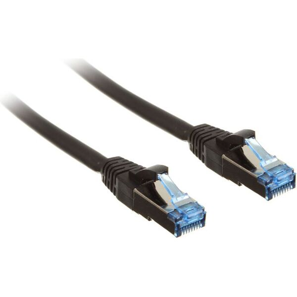 InLine Patch kabel sieciowy Cat.6A, S/FTP (PiMf), 500MHz, czarny, 3m (76803S)