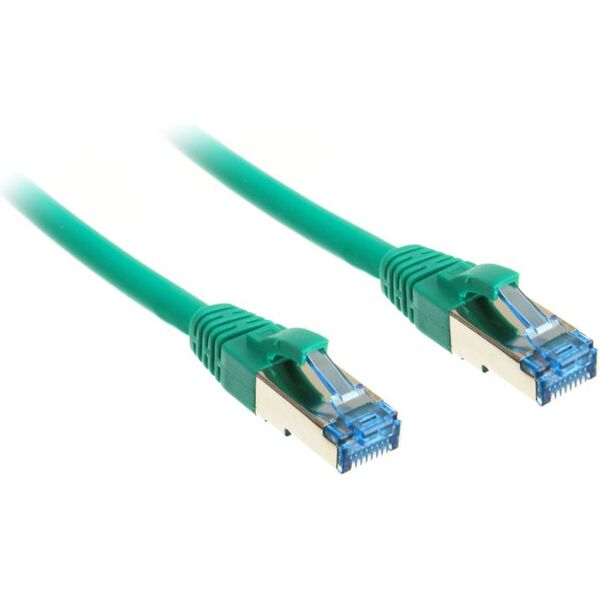 InLine Patch kabel sieciowy Cat.6A, S/FTP (PiMf), 500MHz, zielony, 7,5m (76807G)