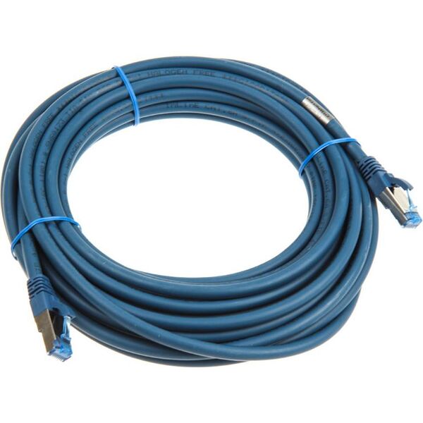 InLine Patch kabel sieciowy Cat.6A, S/FTP (PiMf), 500MHz, niebieski, 7,5m (76807B)