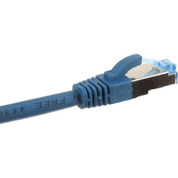 InLine Patch kabel sieciowy Cat.6A, S/FTP (PiMf), 500MHz, niebieski, 7,5m (76807B)
