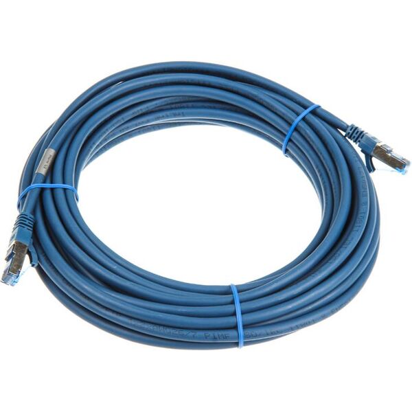 InLine Patch kabel sieciowy Cat.6A, S/FTP (PiMf), 500MHz, niebieski, 10m (76800B)