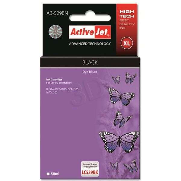 Tusz Activejet AB-529BN / LC529Bk (black)