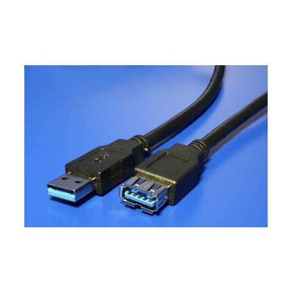 Kabel USB OEM USB-A - USB-A 1.8 m Czarny (93998)
