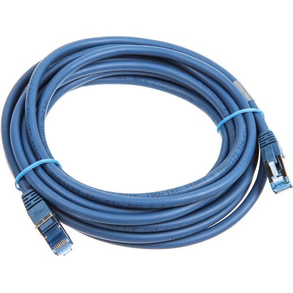 InLine Kabel sieciowy, Cat.6A, S/FTP (PiMf), 500MHz, 5m, Niebieski (76805B)