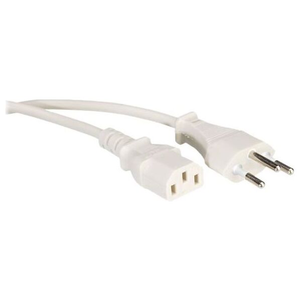Kabel zasilający Value PowCable IEC Conn biały (19.99.1223-50)