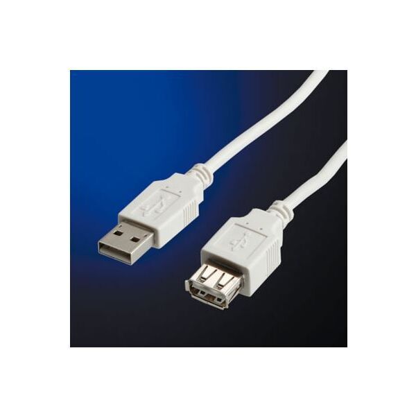 Kabel USB Value USB-A - 0.8 m Biały (11.99.8946-50)