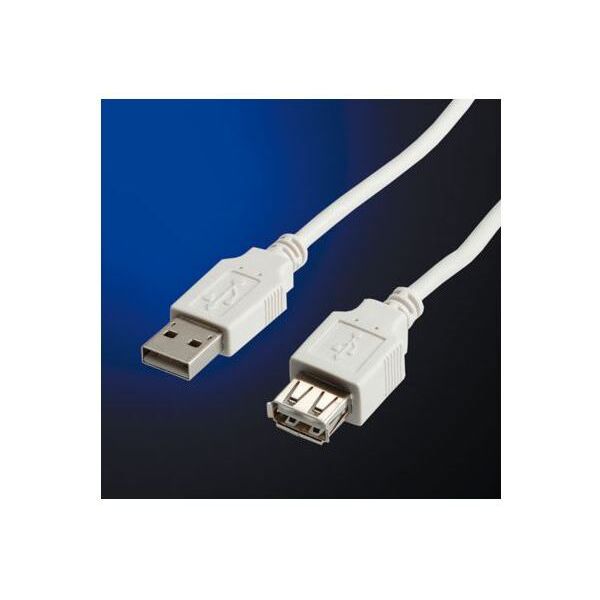 Kabel USB Value USB-A - 1.8 m Biały (11.99.8949-100)