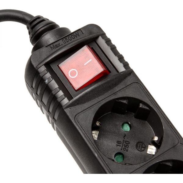 Listwa zasilająca InLine 5 gniazd 1.5 m czarna (16451D)