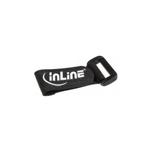 Organizer InLine Rzep Czarny 10 sztuk  (59945E)