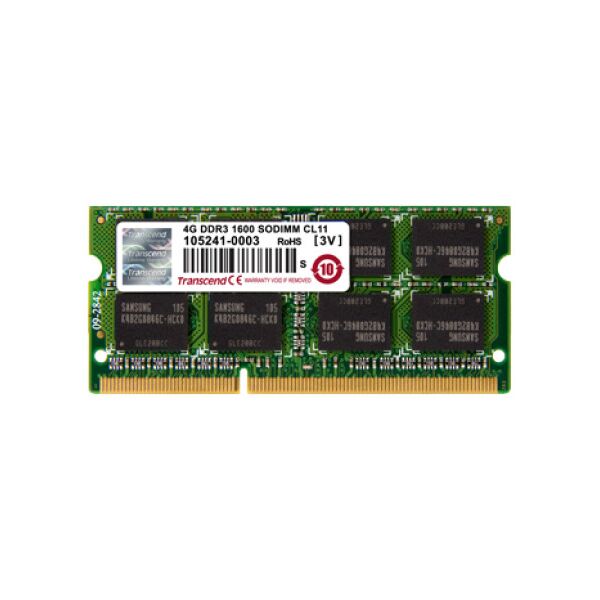 Pamięć do laptopa Transcend SODIMM, DDR3, 8 GB, 1333 MHz, CL9 (TS1GSK64V3H)