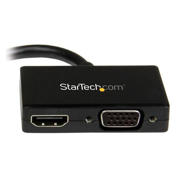 Adapter AV StarTech DisplayPort Mini - HDMI - D-Sub (VGA) czarny (MDP2HDVGA)