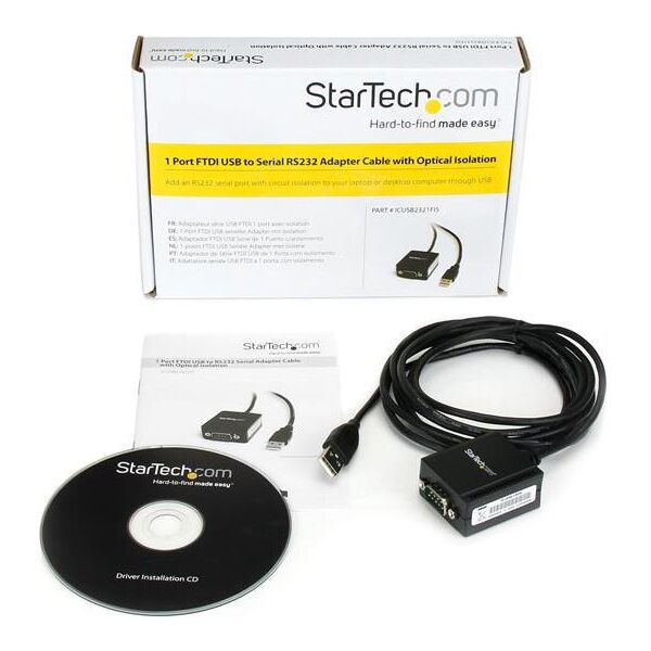 Kabel USB StarTech USB-A - DB-9 2.5 m Czarny (ICUSB2321FIS)