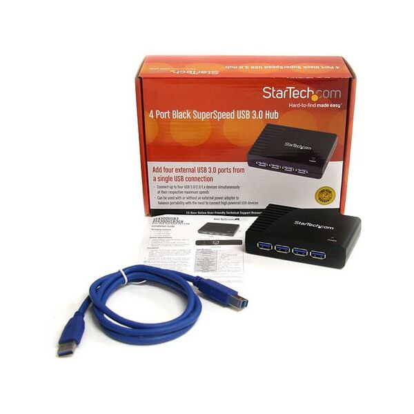 HUB USB StarTech 4x USB-A 3.0 (ST4300USB3EU)