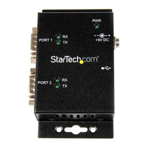 Adapter USB StarTech USB - RS-232 x2 Czarny  (ICUSB2322I)