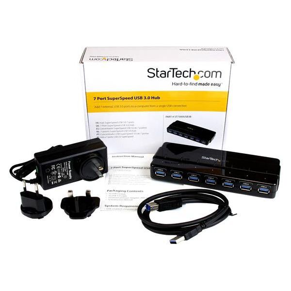 HUB USB StarTech 7x USB-A 3.0 (ST7300USB3B)