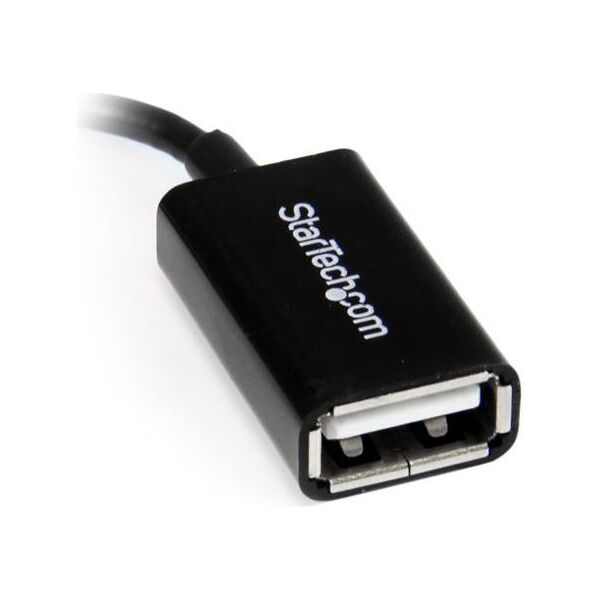 Adapter USB StarTech microUSB - USB Czarny  (UUSBOTGRA)