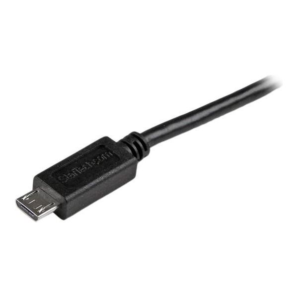 Kabel USB StarTech USB-A - microUSB 2 m Czarny (USBAUB2MBK)