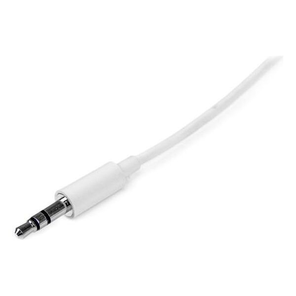 Kabel StarTech Jack 3.5mm - Jack 3.5mm 2m biały (MU2MMMSWH)